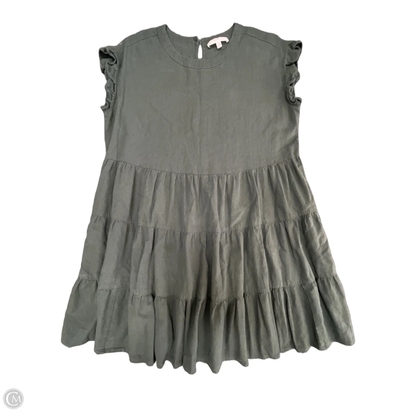Dress Casual Short By Adyson Parker In Green, Size: 2x