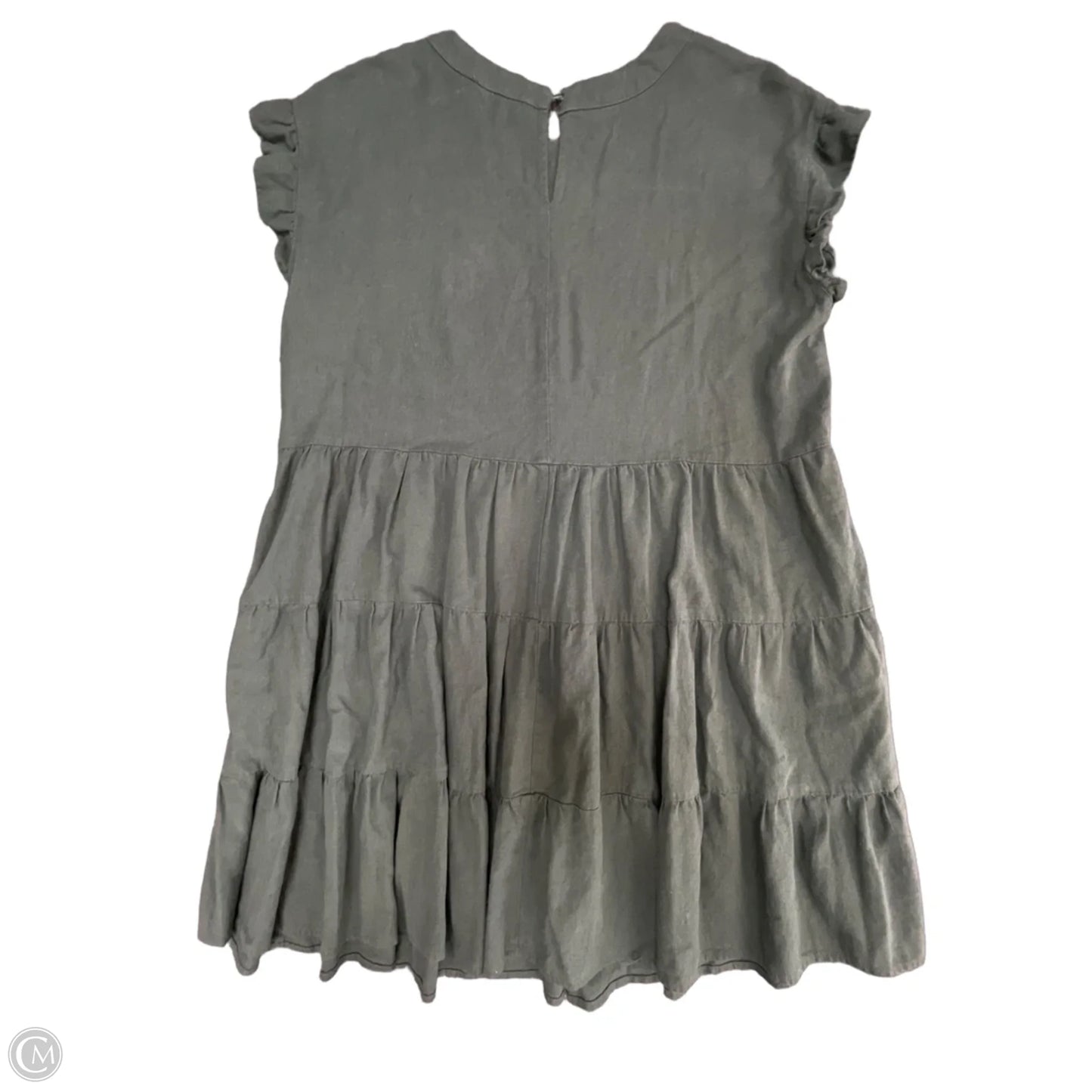 Dress Casual Short By Adyson Parker In Green, Size: 2x