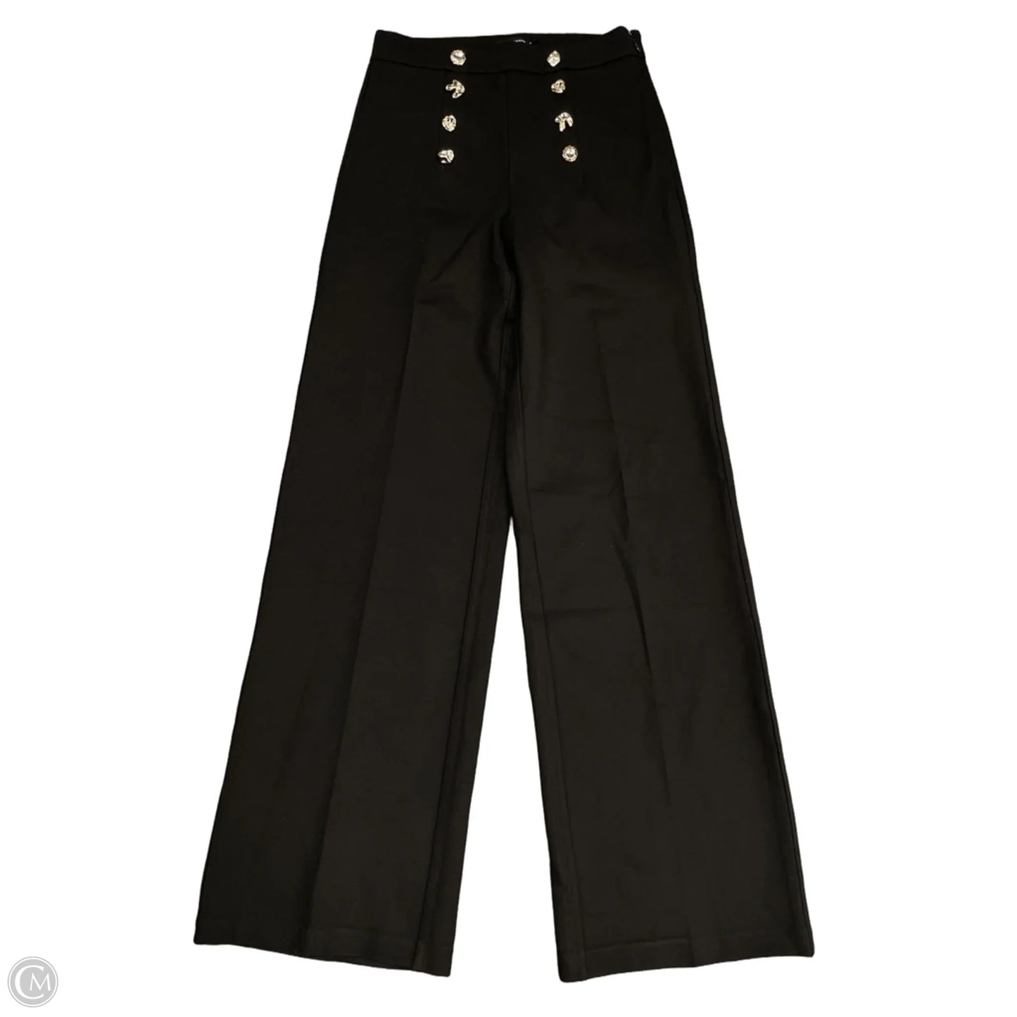 Pants Wide Leg By Good American In Black, Size: 8