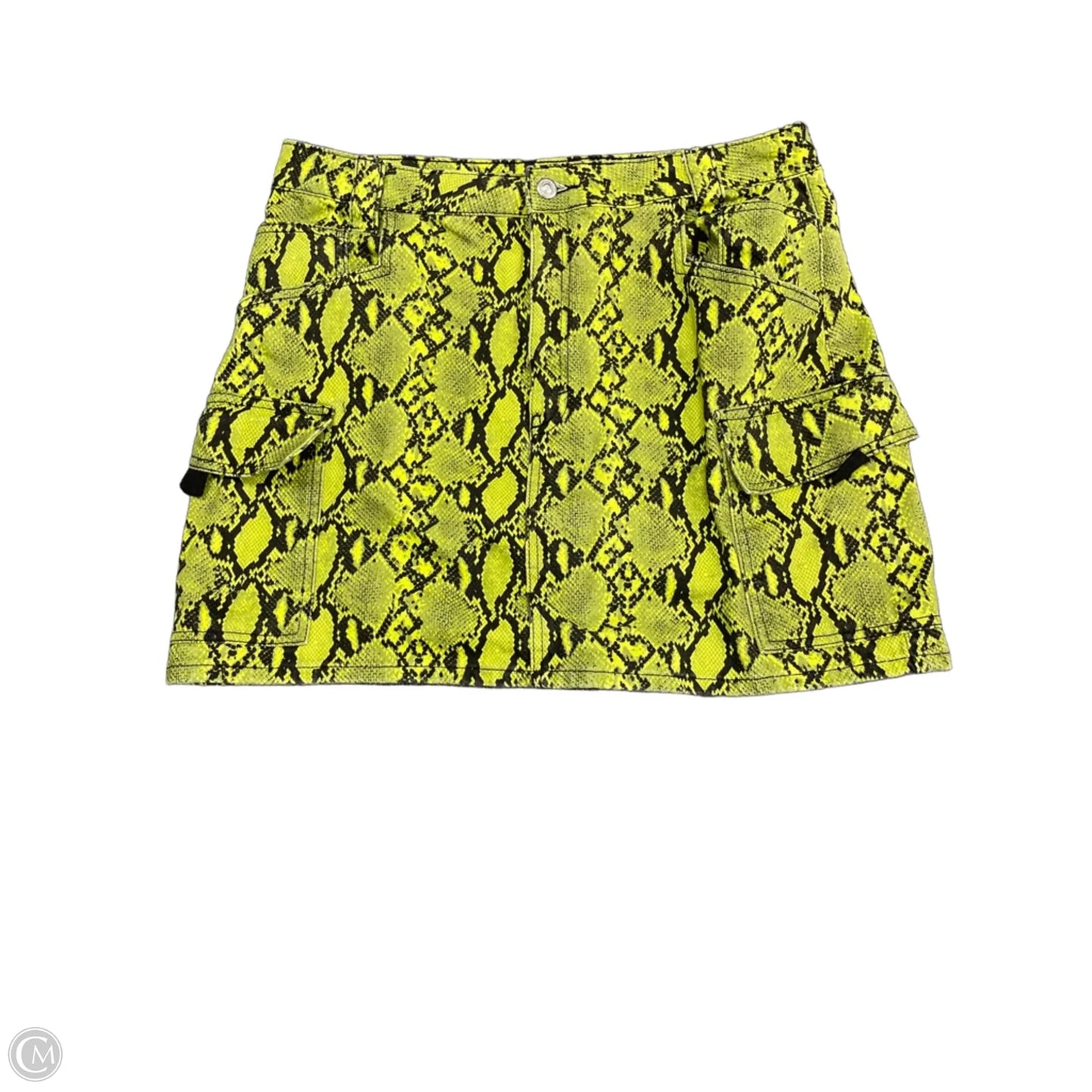 Skirt Mini & Short By Top Shop In Snakeskin Print, Size: 12