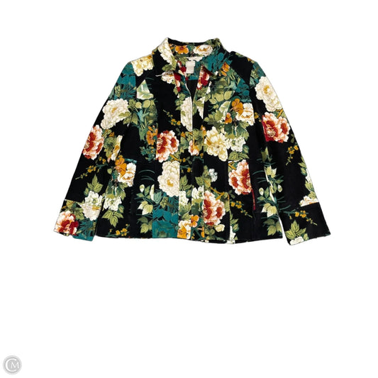 Jacket Other By Chicos In Floral Print, Size: M