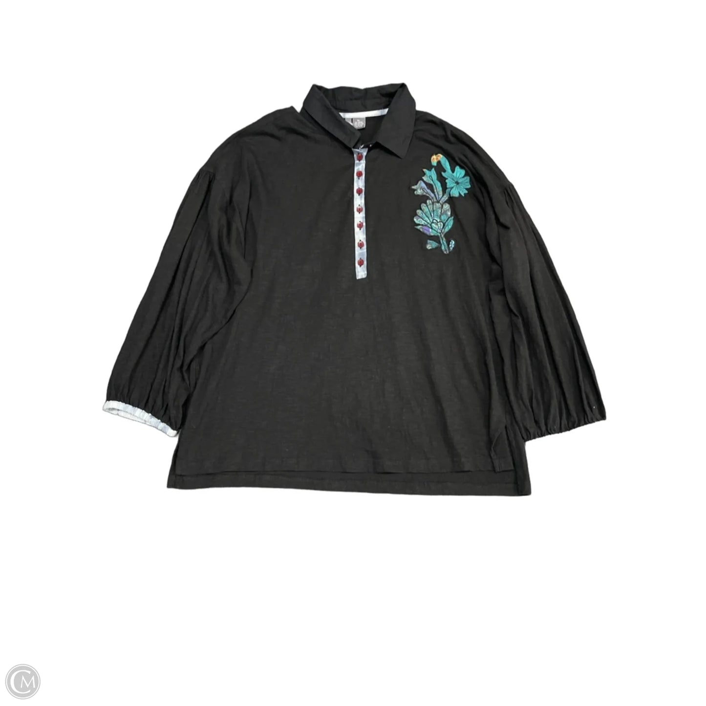 Top Long Sleeve By Clothes Mentor In Black, Size: Xl
