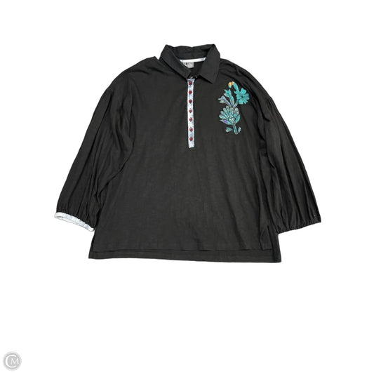 Top Long Sleeve By Clothes Mentor In Black, Size: Xl