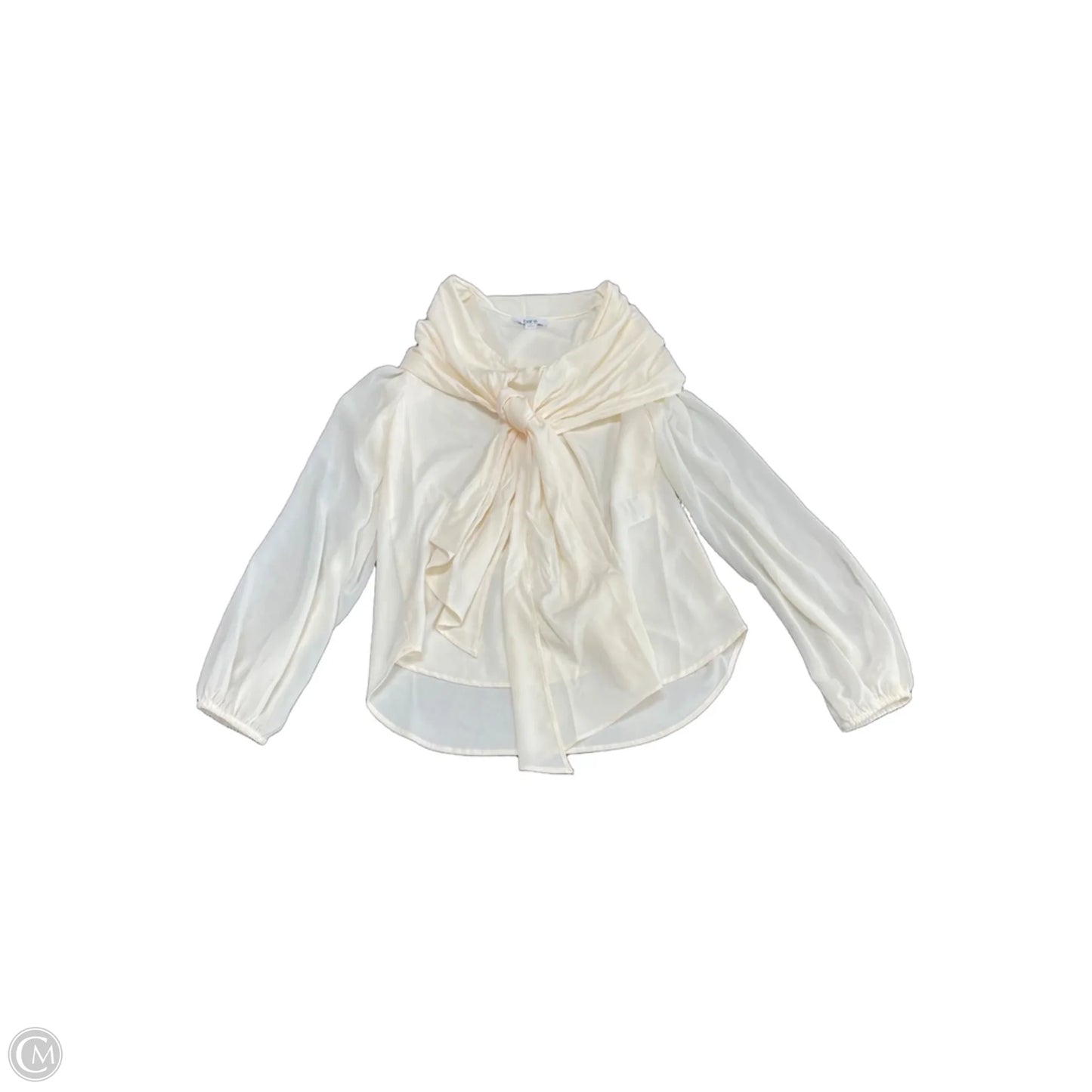 Blouse Long Sleeve By Bar Iii In Cream, Size: S