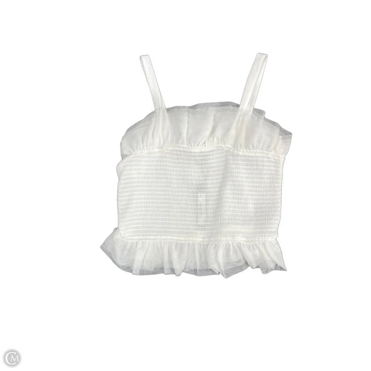 Top Sleeveless By Steve Madden In White, Size: L