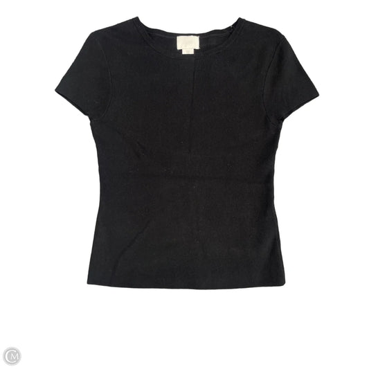 Top Short Sleeve Basic By H&m In Black, Size: M