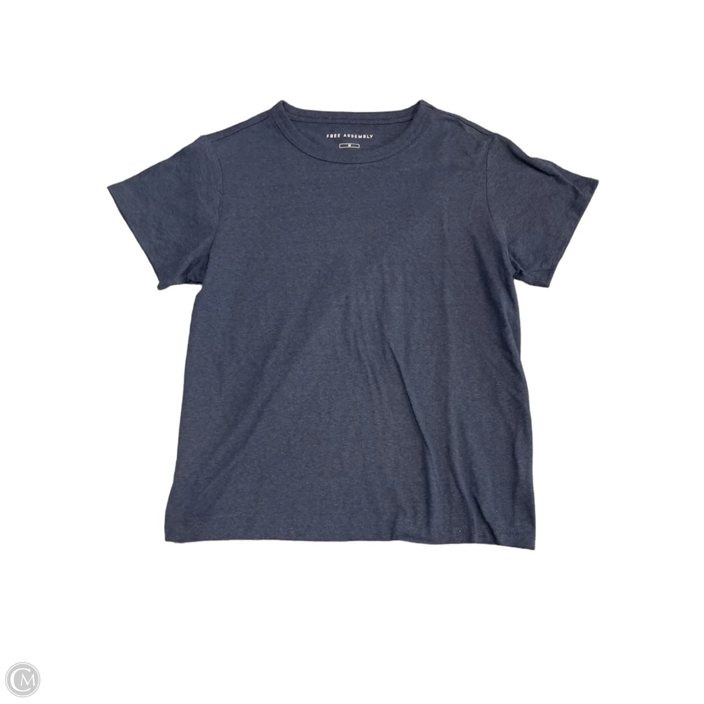 Top Short Sleeve Basic By Free Assembly In Navy, Size: M
