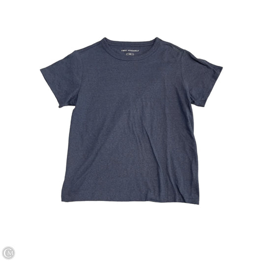 Top Short Sleeve Basic By Free Assembly In Navy, Size: M