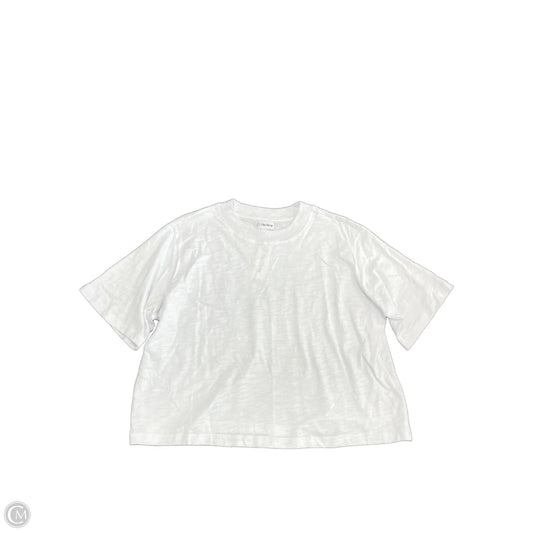 Top Short Sleeve Basic By The Drop In White, Size: M