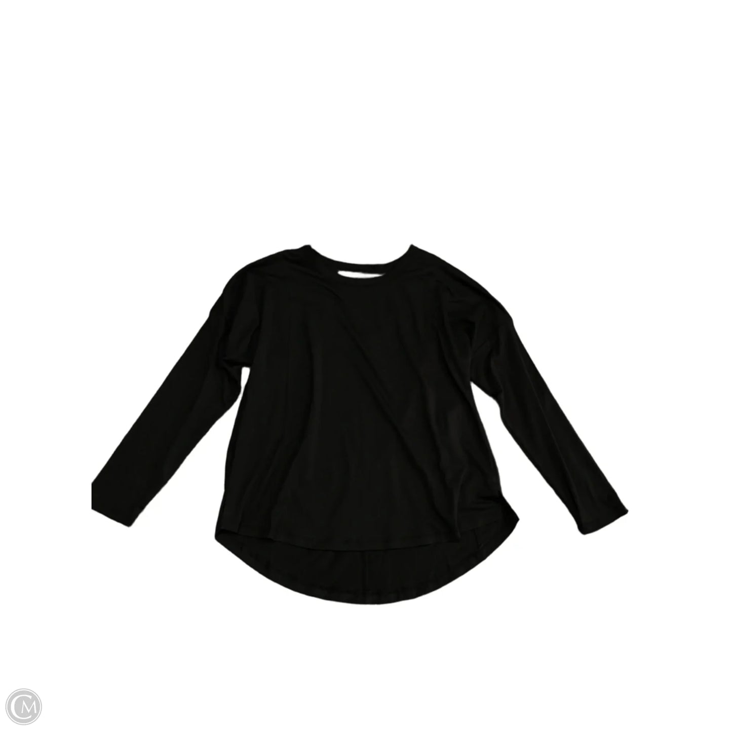 Athletic Top Long Sleeve Crewneck By All In Motion In Black, Size: S