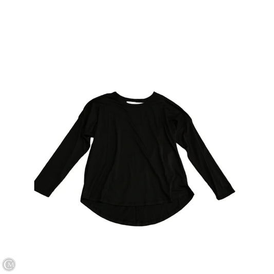 Athletic Top Long Sleeve Crewneck By All In Motion In Black, Size: S