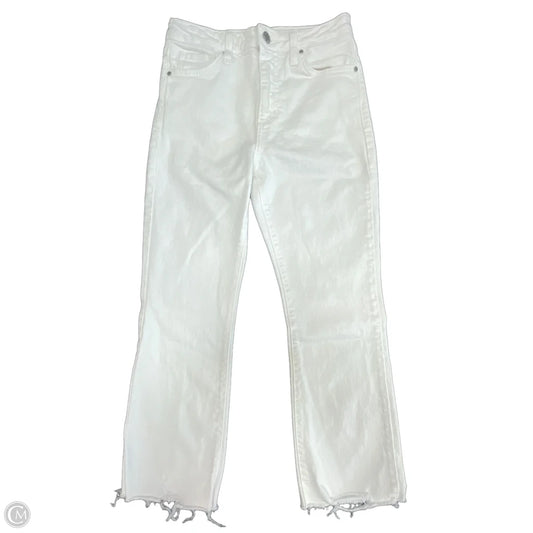 Jeans Straight By Just Black In White Denim, Size: 2