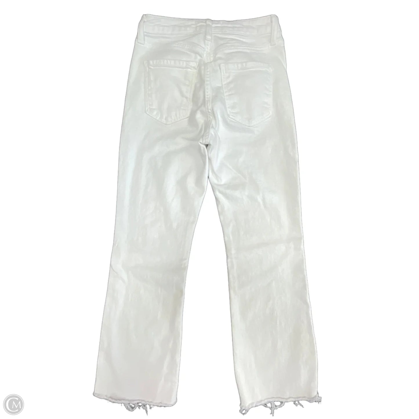 Jeans Straight By Just Black In White Denim, Size: 2