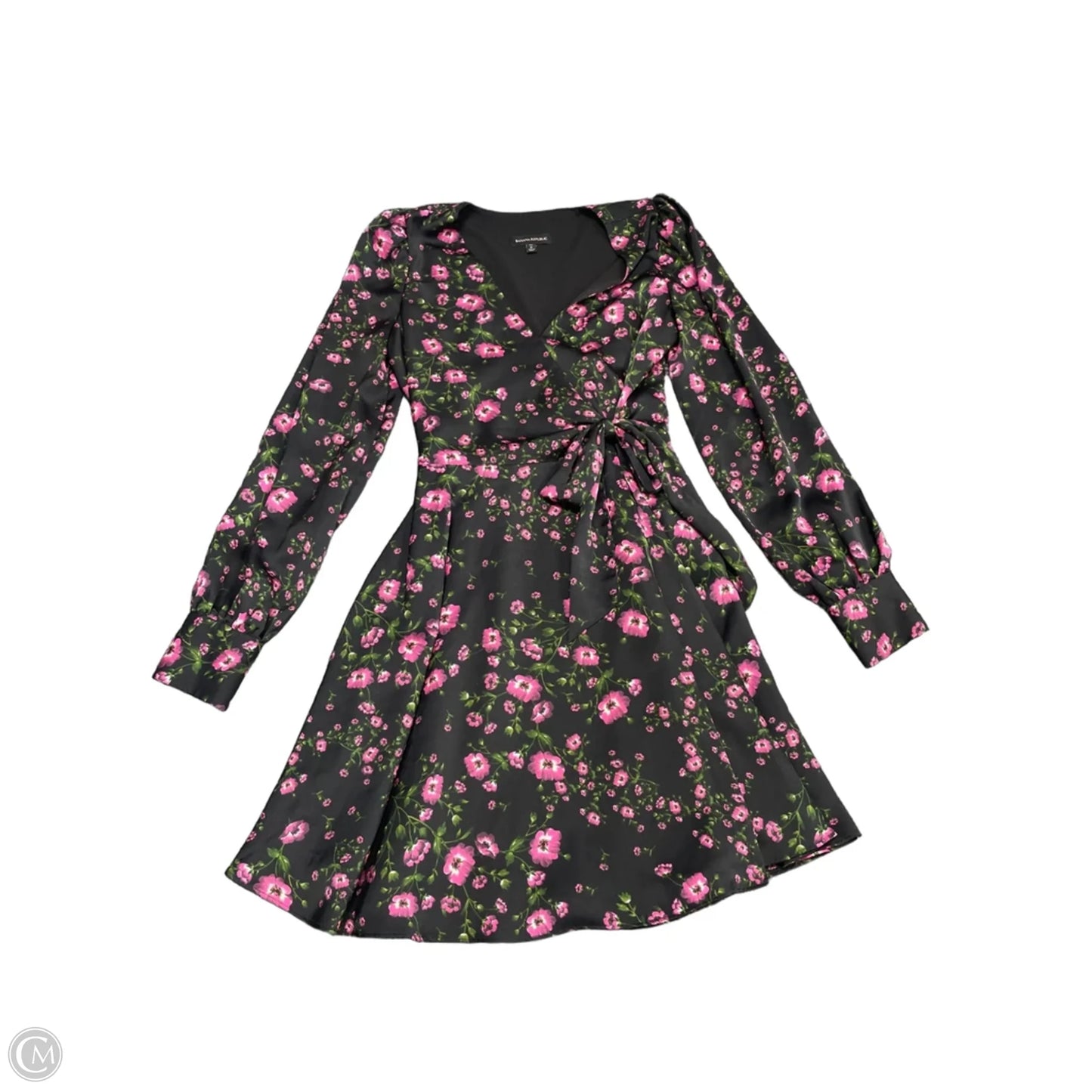 Dress Casual Short By Banana Republic In Black & Pink, Size: 6