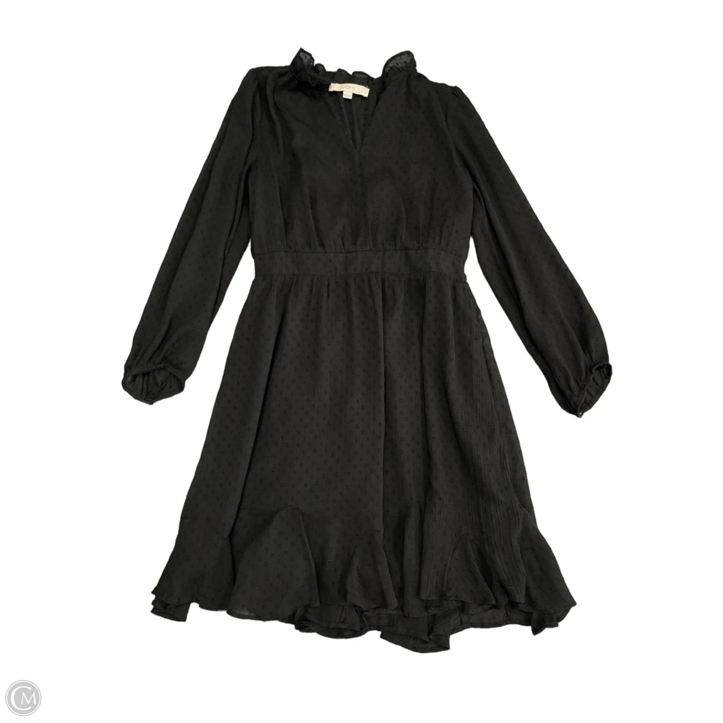 Dress Casual Short By Loft In Black, Size: 6p