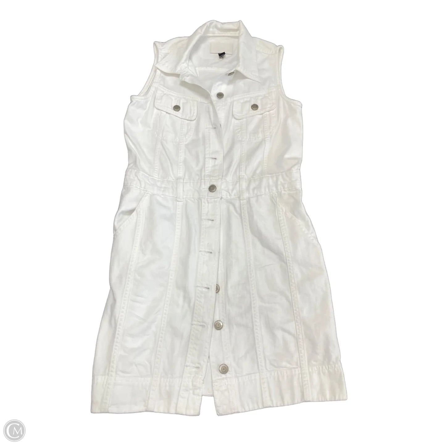 Dress Casual Short By Ralph Lauren In White Denim, Size: 8
