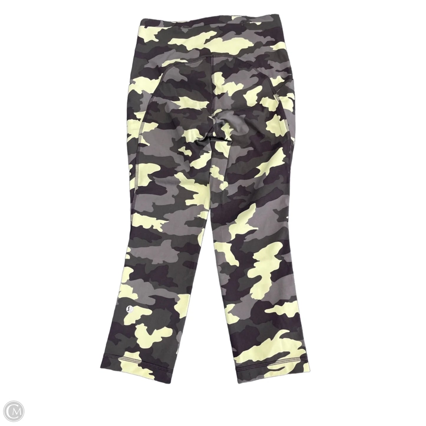 Athletic Leggings Capris By Lululemon In Camouflage Print, Size: 4