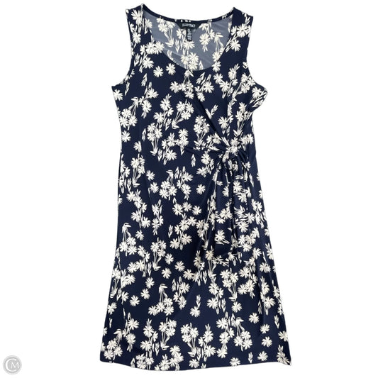 Dress Casual Midi By Ellen Tracy In Navy, Size: M
