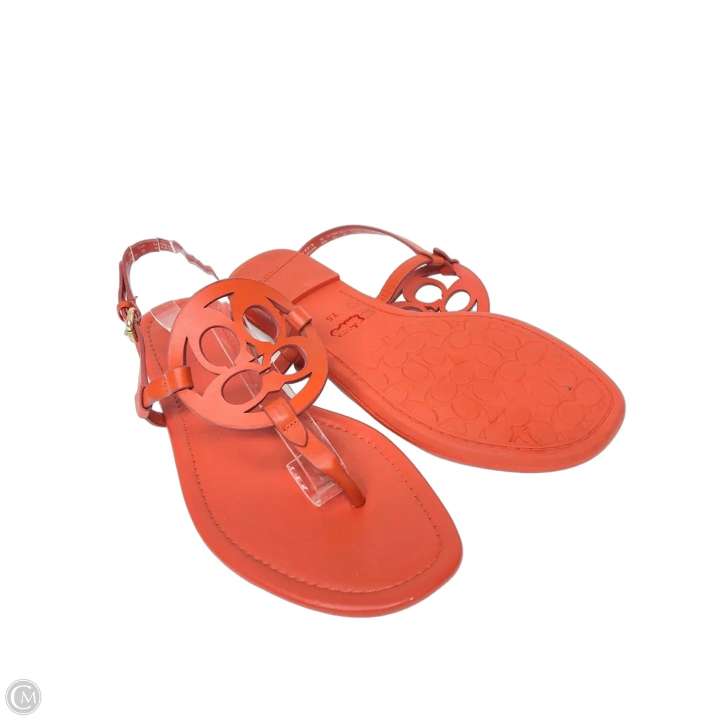 Sandals Designer By Coach In Red, Size: 7.5
