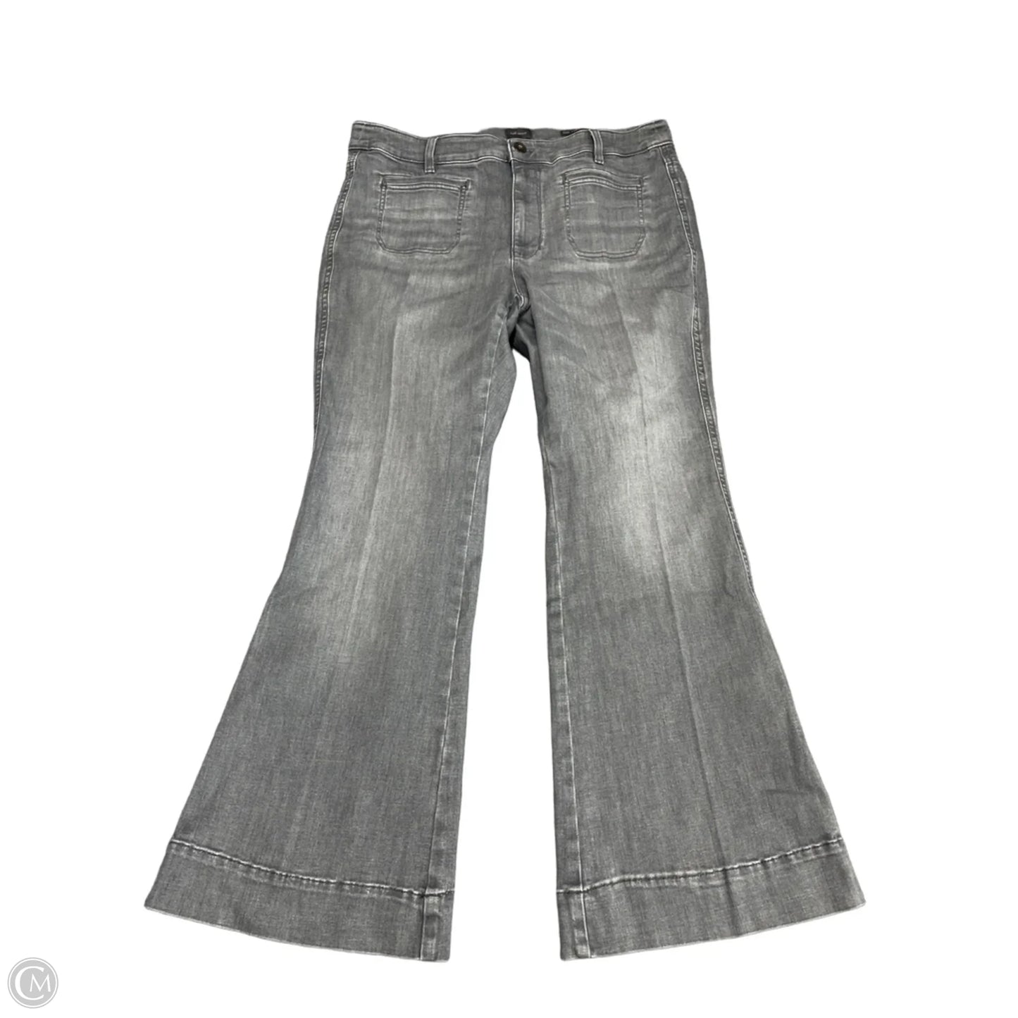 Jeans Flared By J. Jill In Grey Denim, Size: 14p