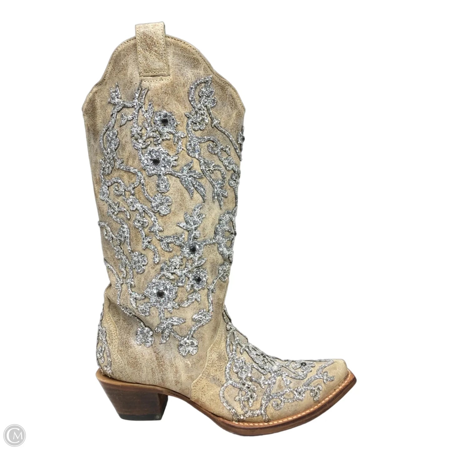 Boots Western By Corral In Silver & Tan, Size: 7