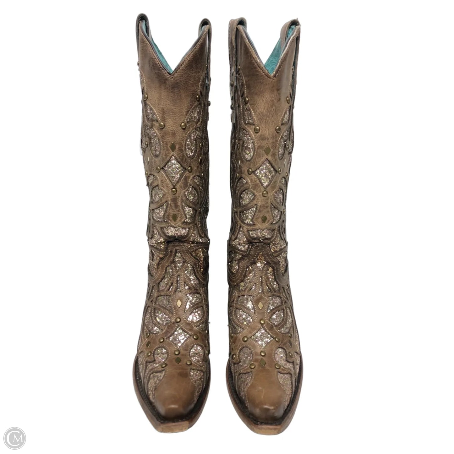 Boots Western By Corral In Brown & Gold, Size: 7
