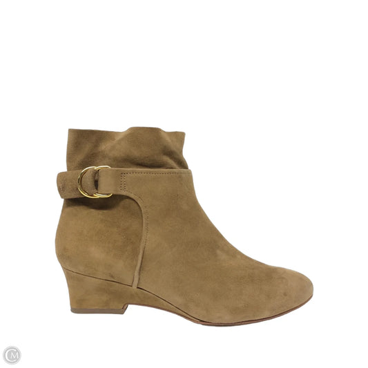Boots Ankle Heels By Nine West In Brown, Size: 8.5