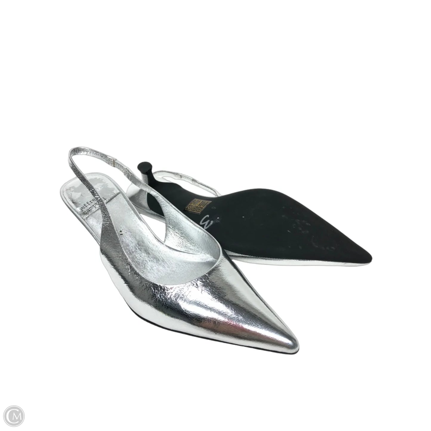 Shoes Heels Kitten By Jeffrey Campbell In Silver, Size: 6