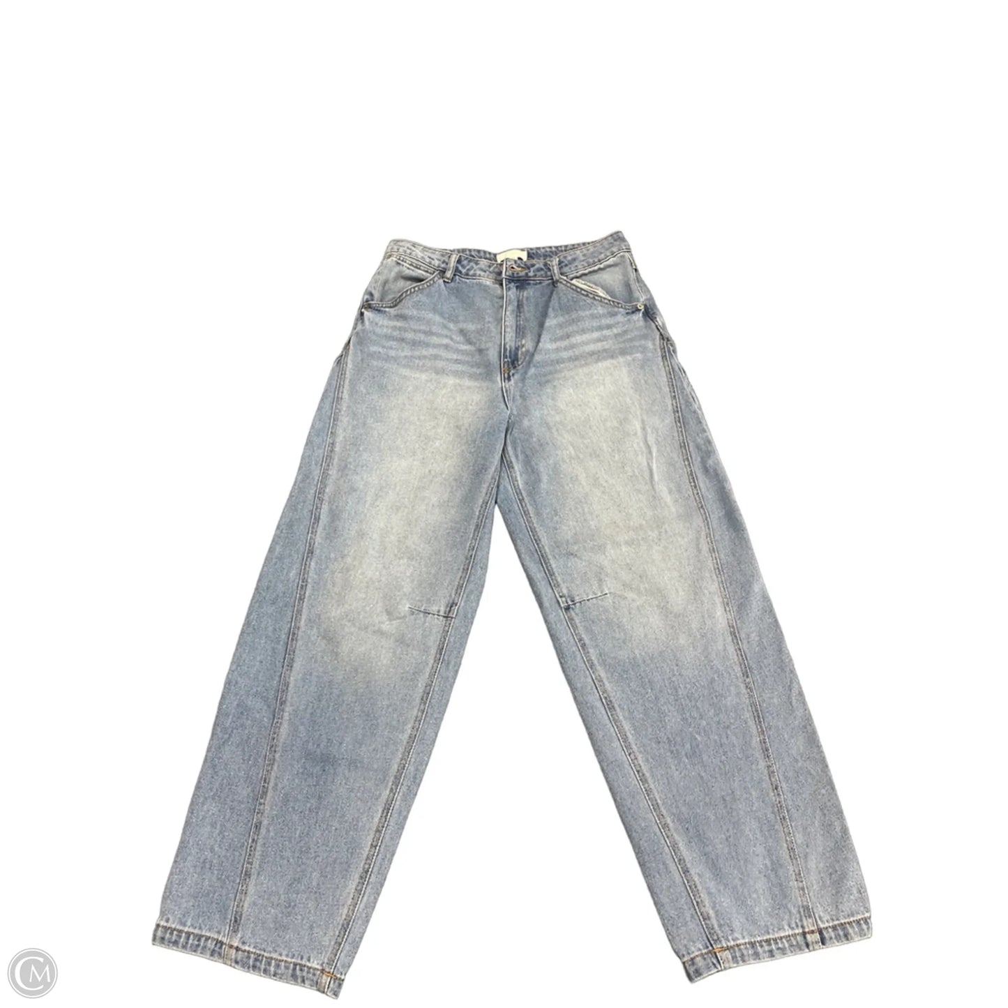 Jeans Wide Leg By H&m In Blue Denim, Size: 10