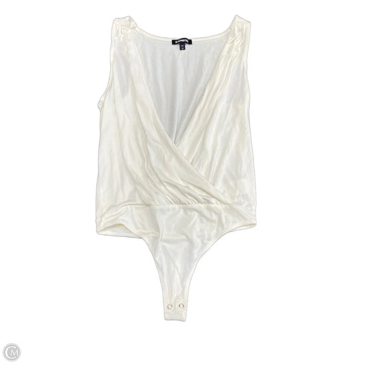 Bodysuit By Express In Ivory, Size: S