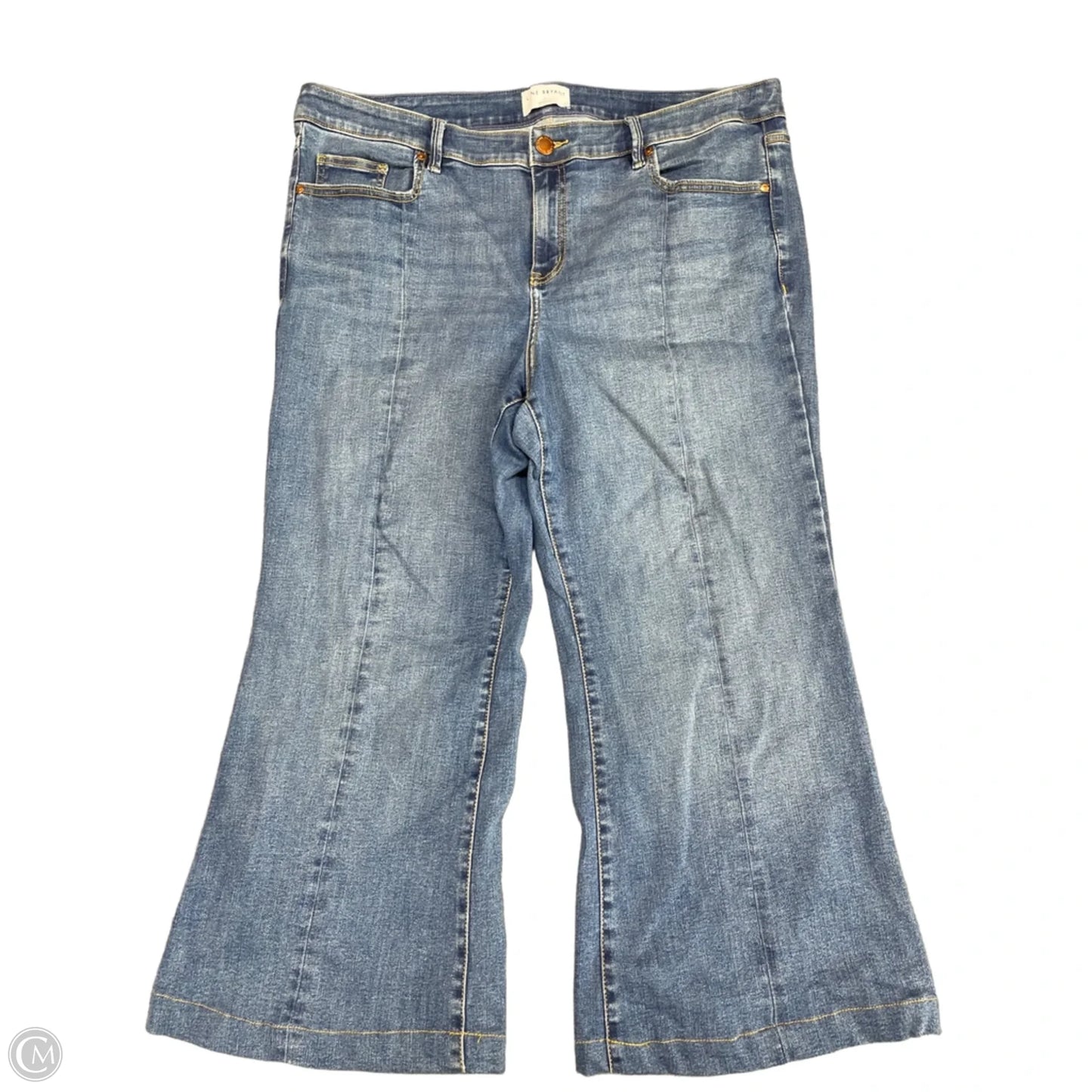 Jeans Cropped By Lane Bryant In Blue Denim, Size: 18