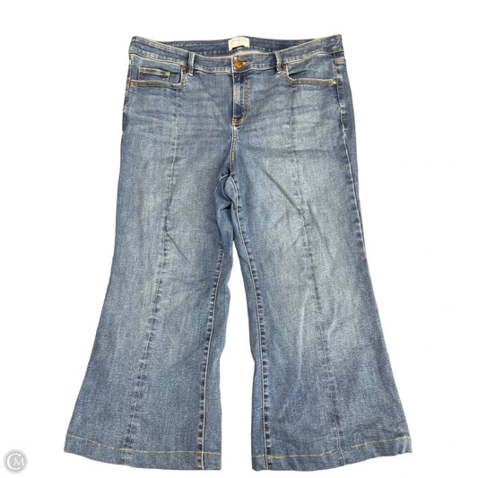 Jeans Cropped By Lane Bryant In Blue Denim, Size: 18
