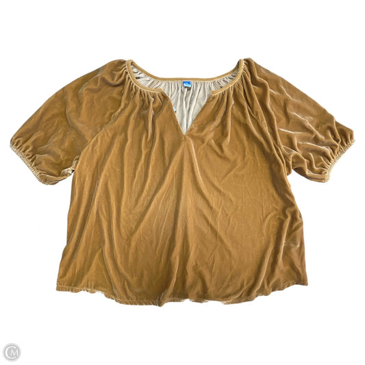 Top Short Sleeve By Old Navy In Yellow, Size: 2x