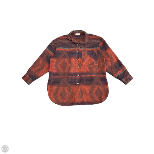 Jacket Shirt By Clothes Mentor In Multi-colored, Size: M