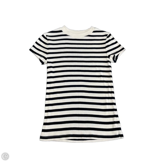 Top Short Sleeve Basic By A New Day In Striped Pattern, Size: S
