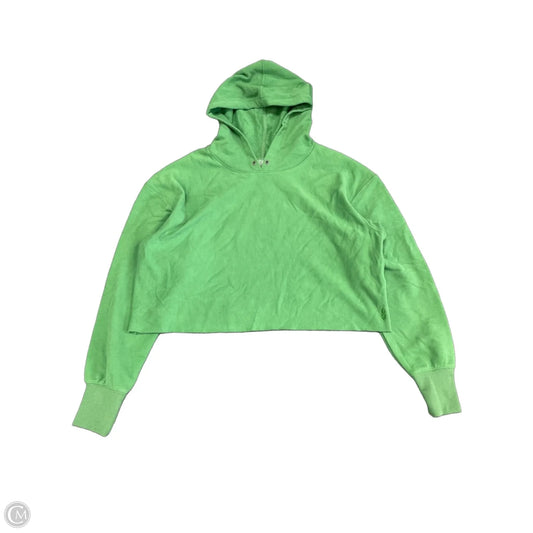 Sweatshirt Hoodie By Free People In Green, Size: L
