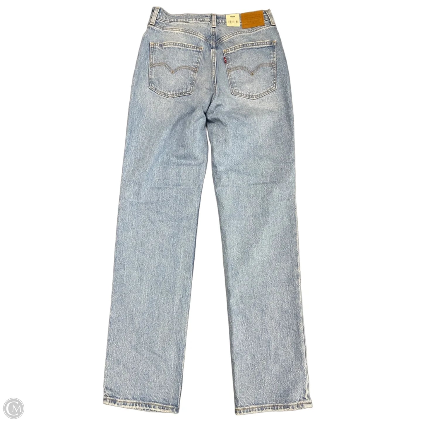 Jeans Straight By Levis In Blue Denim, Size: 8