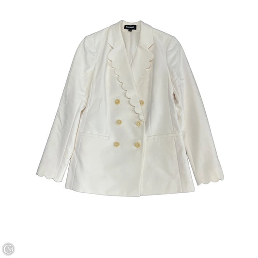 Blazer By Express In Ivory, Size: Xs