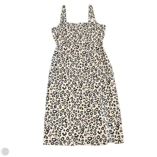 Dress Casual Midi By Sanctuary In Leopard Print, Size: 8