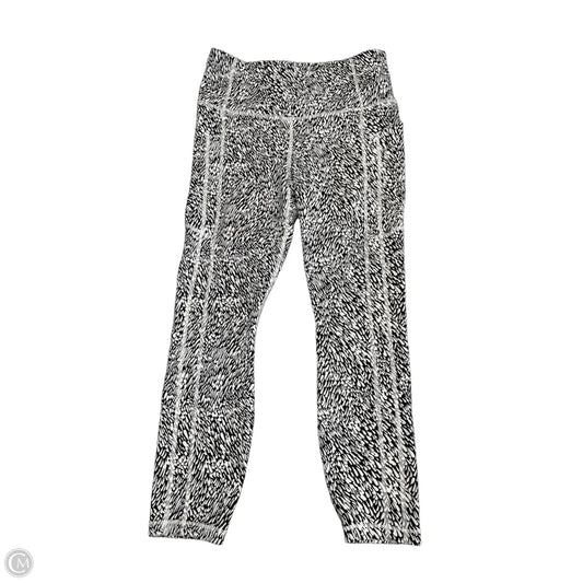 Athletic Leggings By Athleta In Black & White, Size: M