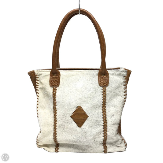 Tote Leather By Myra, Size: Large