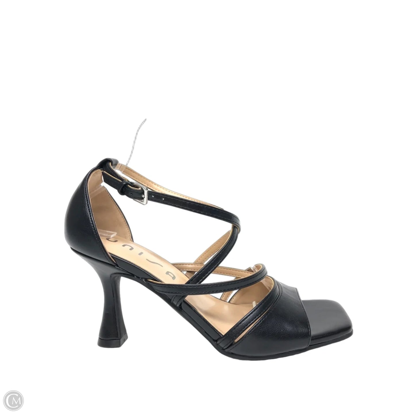 Sandals Heels Kitten By Unisa In Black, Size: 8