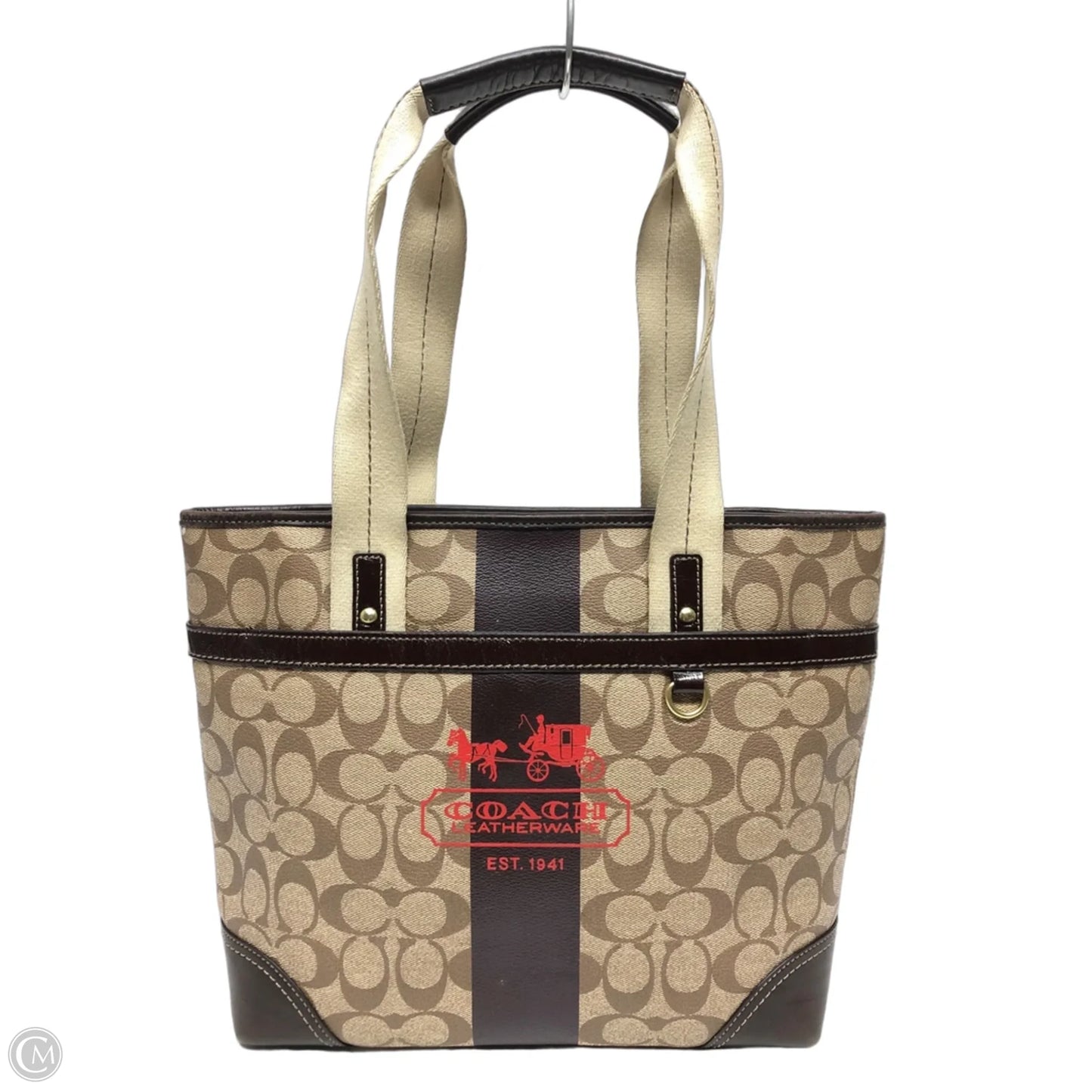 Tote Designer By Coach, Size: Medium