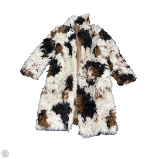 Coat Faux Fur & Sherpa By Anthropologie In Multi-colored, Size: L
