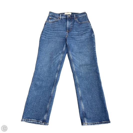 Jeans Straight By Abercrombie And Fitch In Blue Denim, Size: 4p
