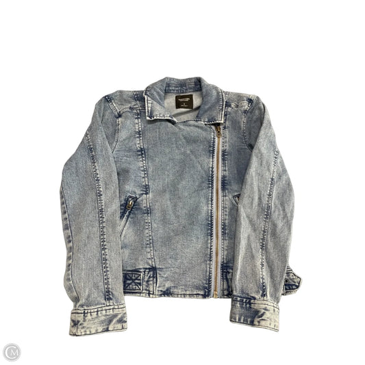 Jacket Denim By Simply Vera In Blue Denim, Size: S