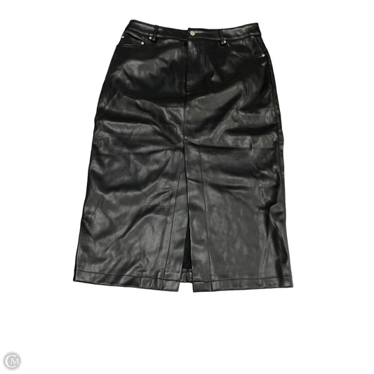 Skirt Midi By 7 For All Mankind In Black, Size: M