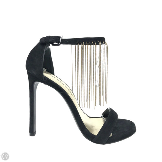 Sandals Designer By Stuart Weitzman In Black, Size: 10