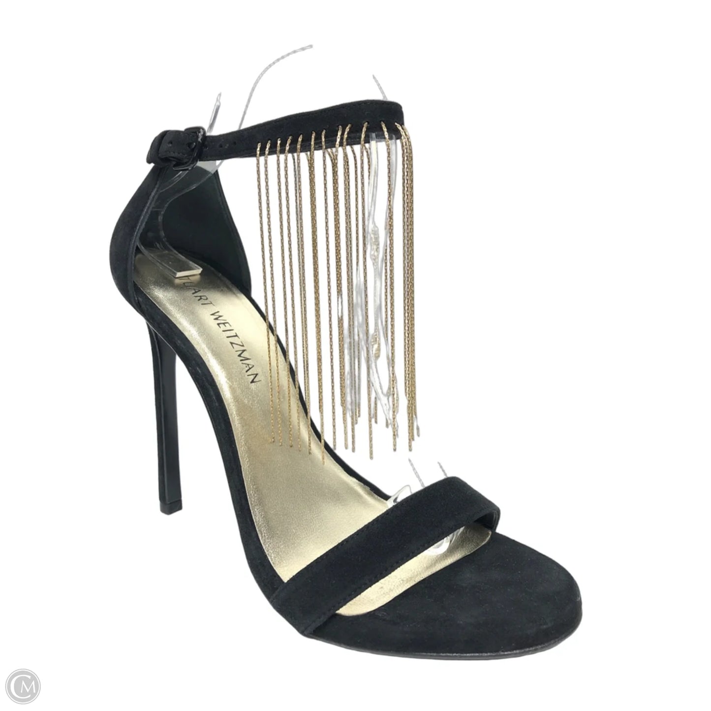 Sandals Designer By Stuart Weitzman In Black, Size: 10