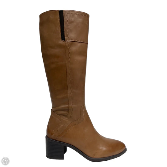 Boots Knee Flats By Franco Sarto In Brown, Size: 9